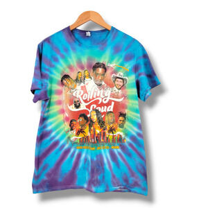 Rolling Loud Travis Scott Post Malone ASAP Miami 2021 Tie Dye‎ Rapper T-Shirt